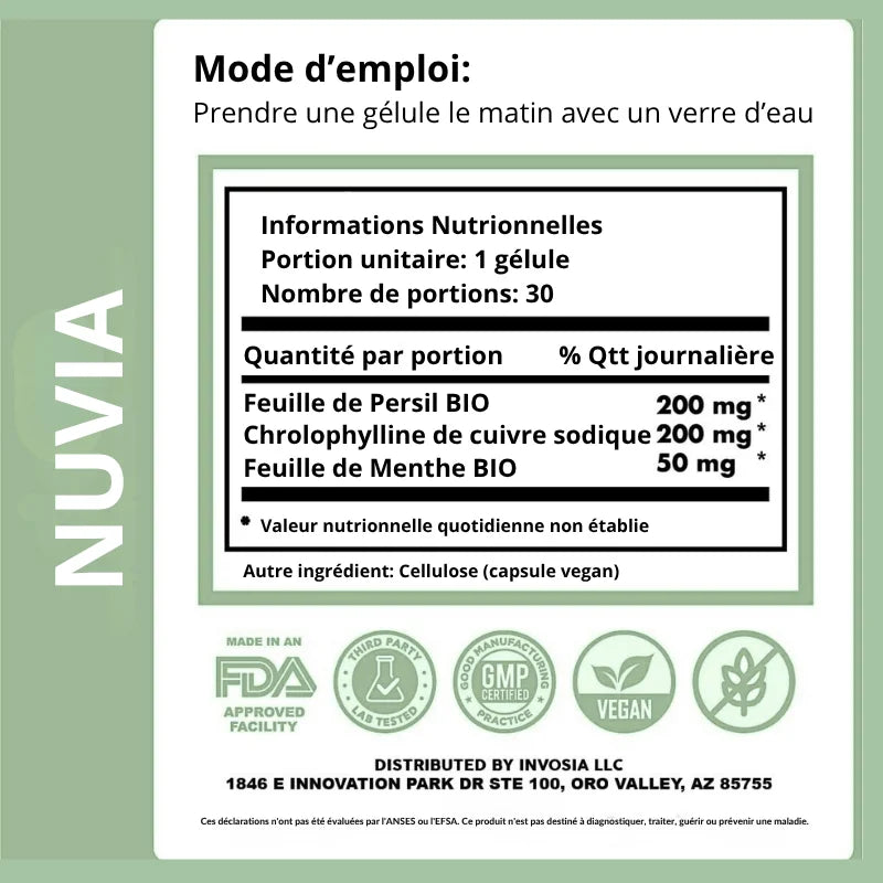 NUVIA - Enfin une haleine fraîche